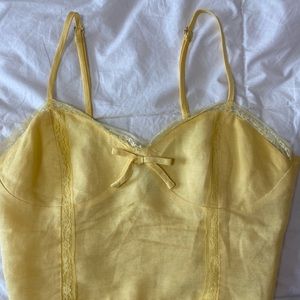 Bustier yellow top
